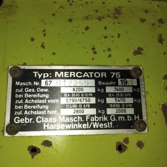 Kombajn Claas Mercator 75