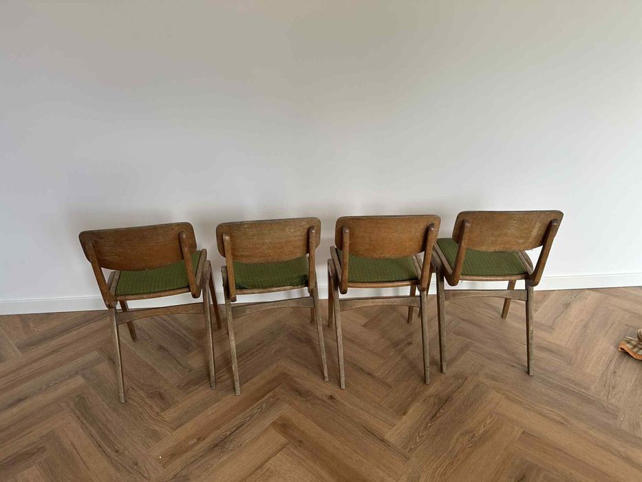 Komplet krzeseł Bumerang typ 229XB Gościcińska Fabryka Mebli PRL