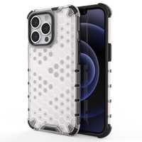 Etui Pancerny Honeycomb do iPhone 13 Pro - Przezroczyste