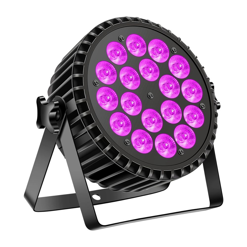 Led Par 200w RGB + UV Profissional com controlo DMX em aluminio