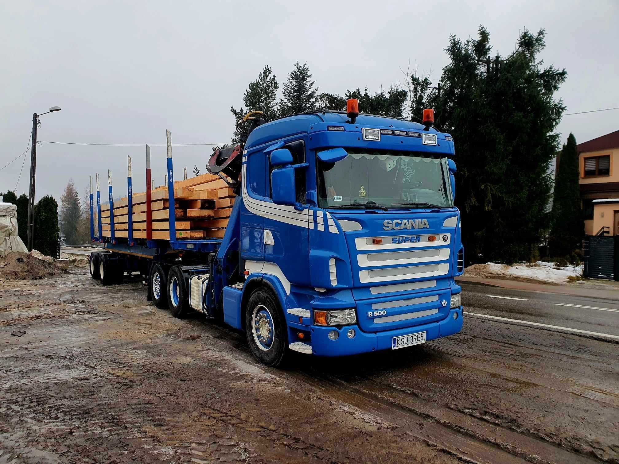 Scania  R500  V8 do drewna