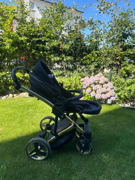 Wózek Junama Diamond S line + nosiedłko maxi cosi  z bazą