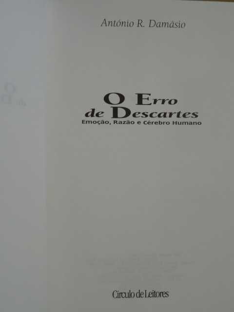 O Erro de Descartes de António Damásio