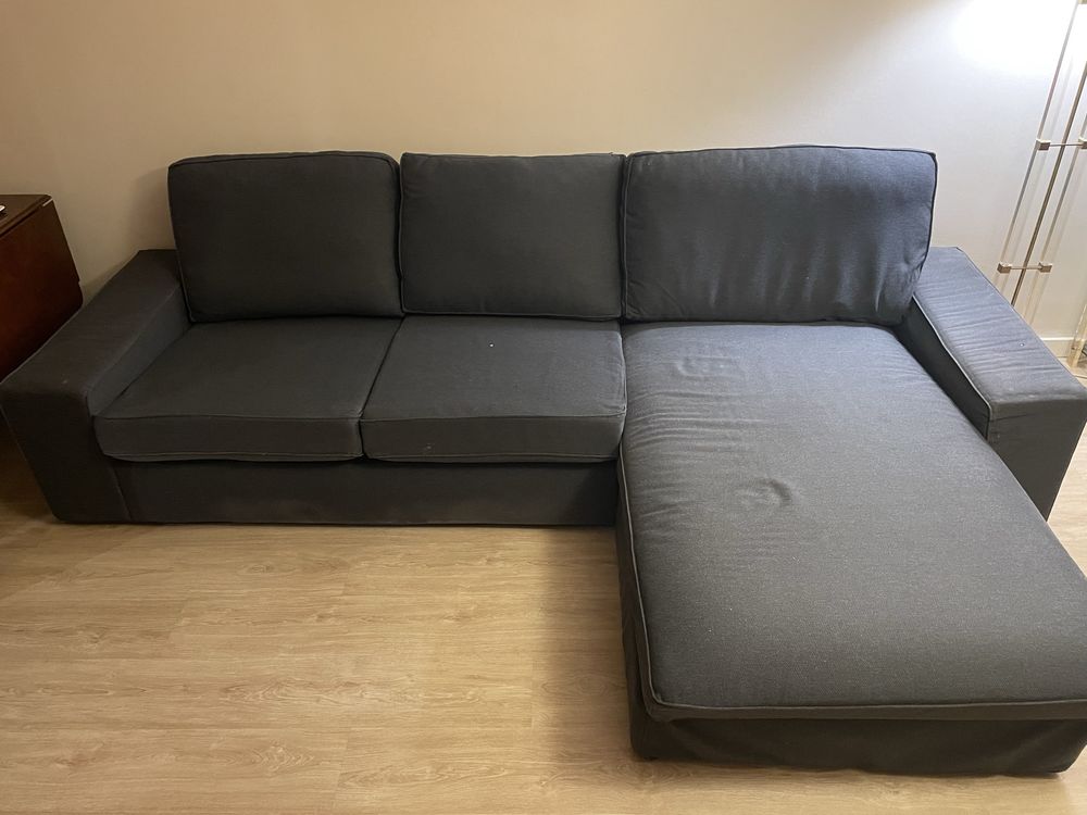 Vendo sofá com chaise loungue