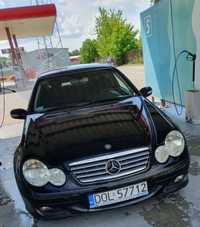 C180 Mercedes 2005 coupe W203 kompresor 1.8 ciemne szyby nowy rozrząd