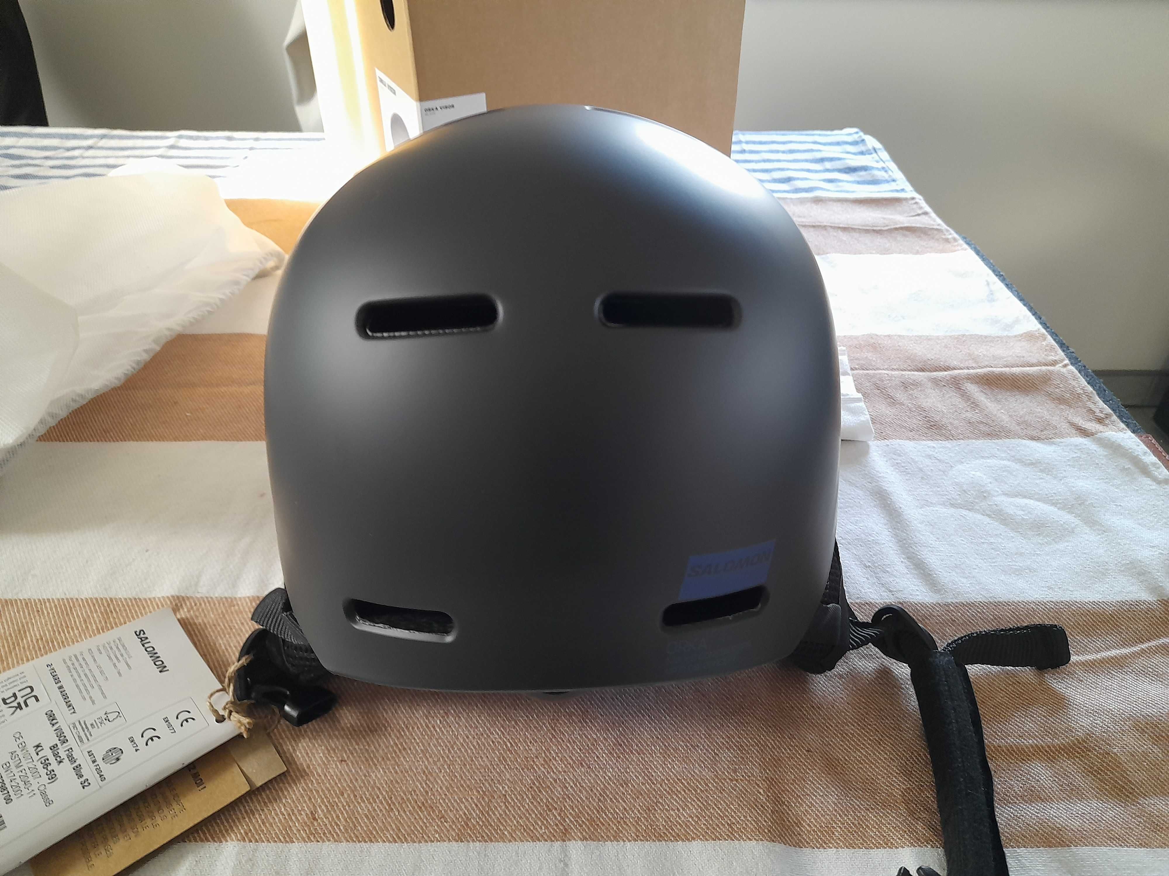 Kask narciarski SALOMON ORKA VISOR Black r 56-59cm