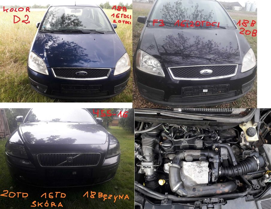 części volvo v50, s40, c30  2,0td 1.6td 1.8b 2.0b  fokus c-max