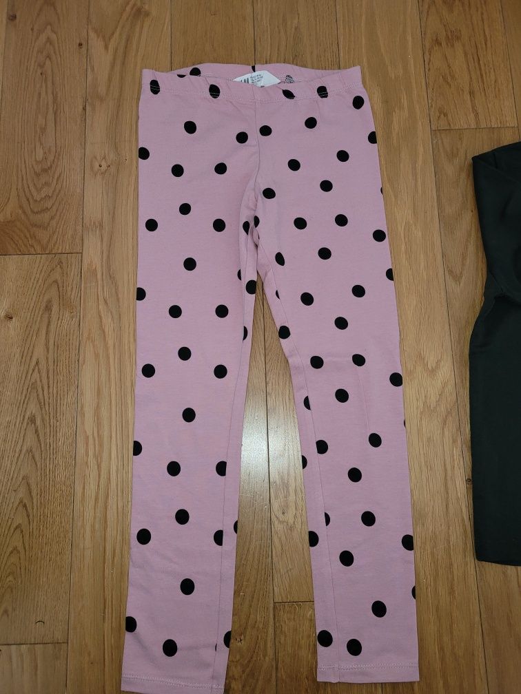 Bluza i legginsy zestaw dla dziewczynki H&M 122/128 króliczek