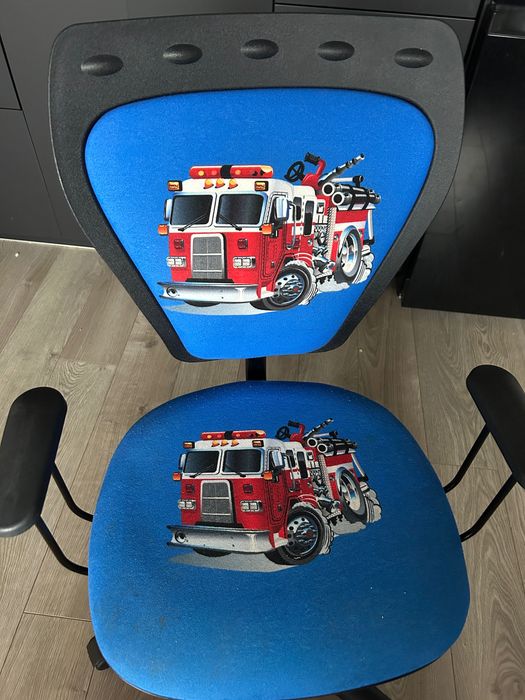 Krzesło obrotowe do biurka dziecięce straż pożarna