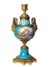 Candelabro porcelana Sèvres bronze François Boucher | século XVIII