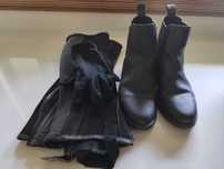 Luvas + Botas de equitação