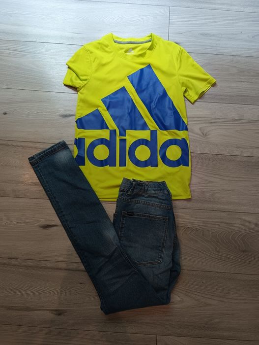 Zestaw ubrań dla chłopca 146/158 adidas koszulka spodnie bluza paka