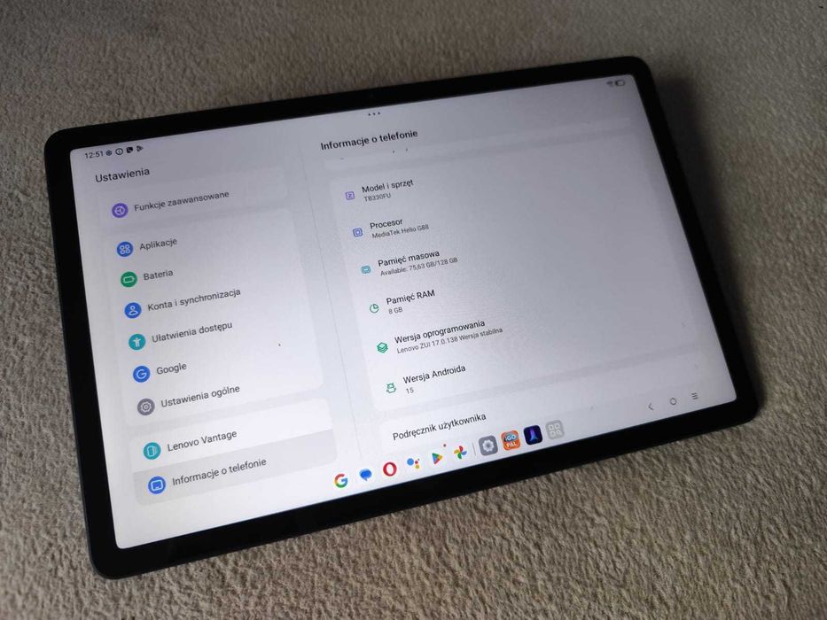 NOWY Lenovo Tab M11 TB330FU 8/128 iGO Sygic Yanosik - NAVI BIAŁCZAK