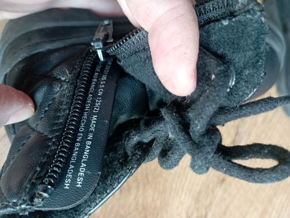 Czarne botki dziewczęce H&M 20/21