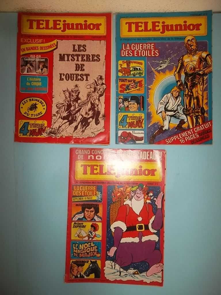 TÉLÉ JUNIOR 1977 REVISTA BD E CINEMA STAR WARS