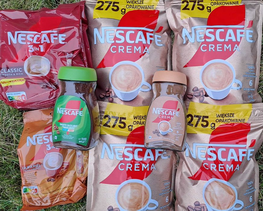 Bogaty zestaw Nescafe Crema: 4x275 g plus słoik 100g plus gratisy !