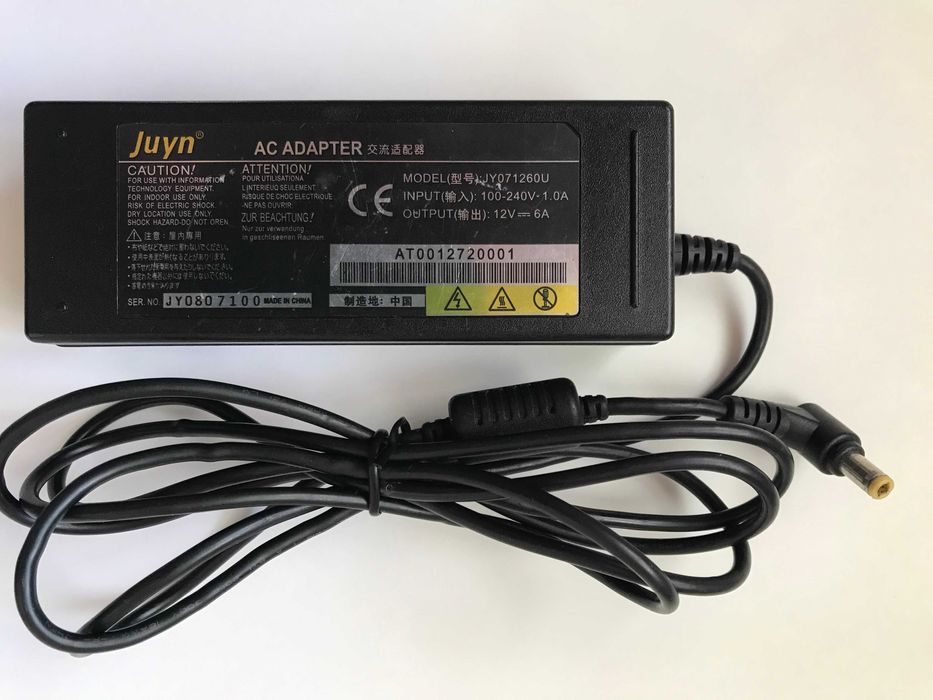 Блок питания адаптер "Juyn" 12V 6A