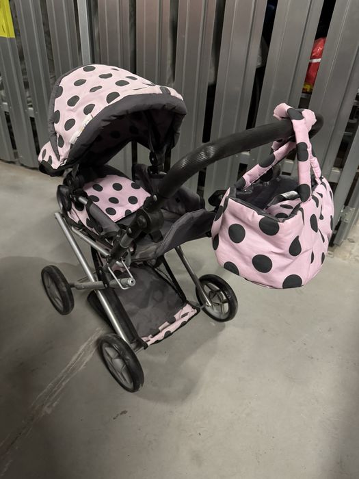 Wózek dla lalek różowy