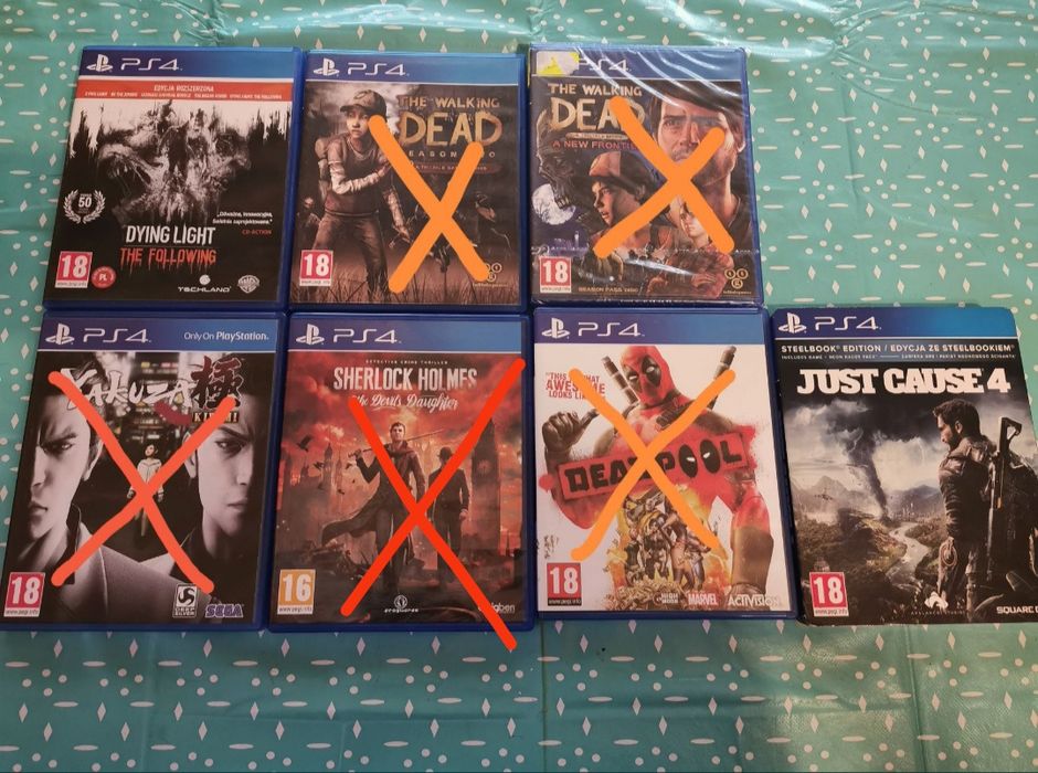 Sprzedam gry na ps4