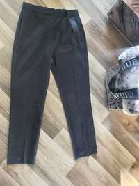 Spodnie garniturowe nowe ciemno szare M&S