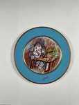 Júlio Pomar Prato em porcelana "o estudioso"