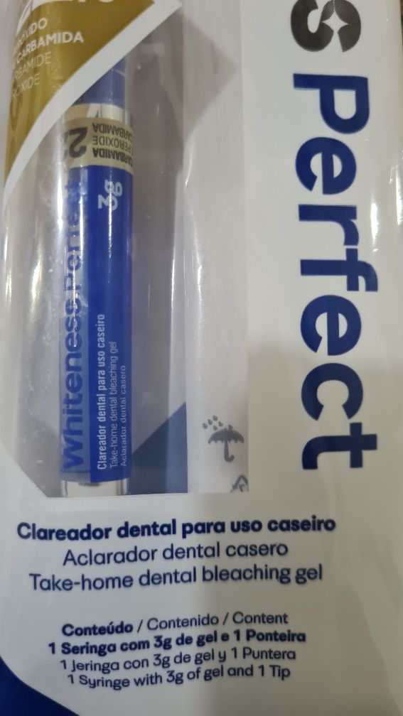 Seringa para branqueamento/ clareamento dental Whiteness Perfect 22%