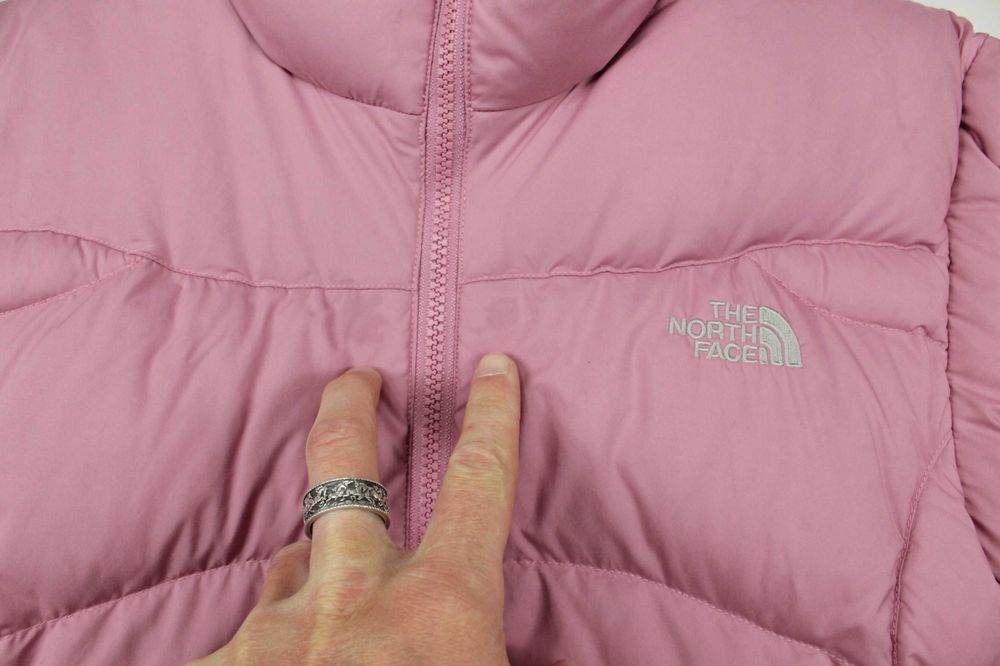 Брендова зимова куртка пуховик The North Face 550 Pink Puffer Jacket