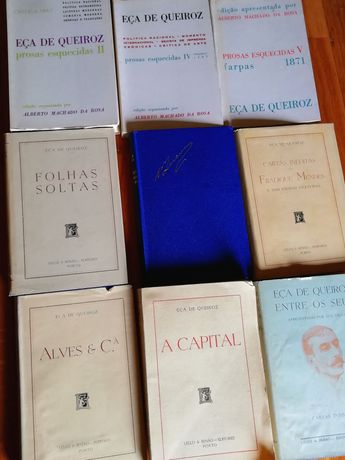 13 Livros Eça de Queiroz em bom estado. preço unitário 4 euros