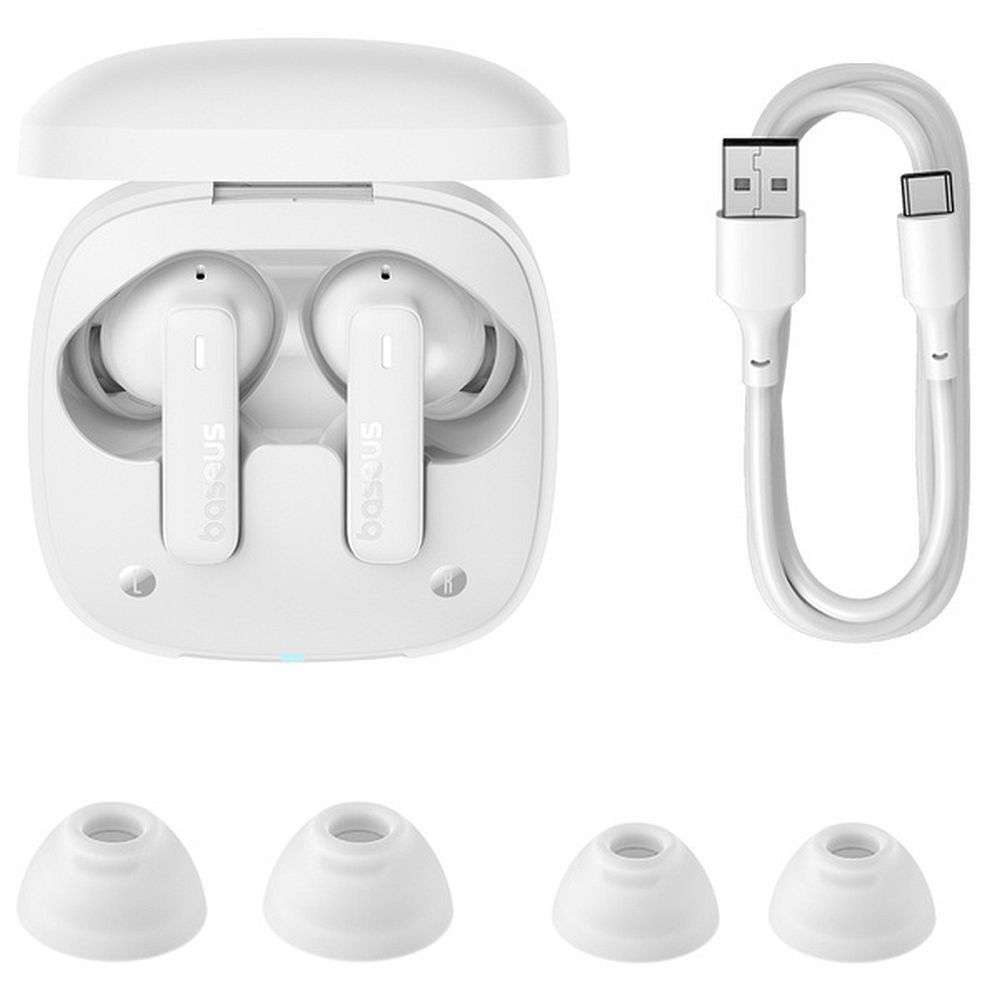 BASEUS słuchawki bezprzewodowe bluetooth TWS E19 białe