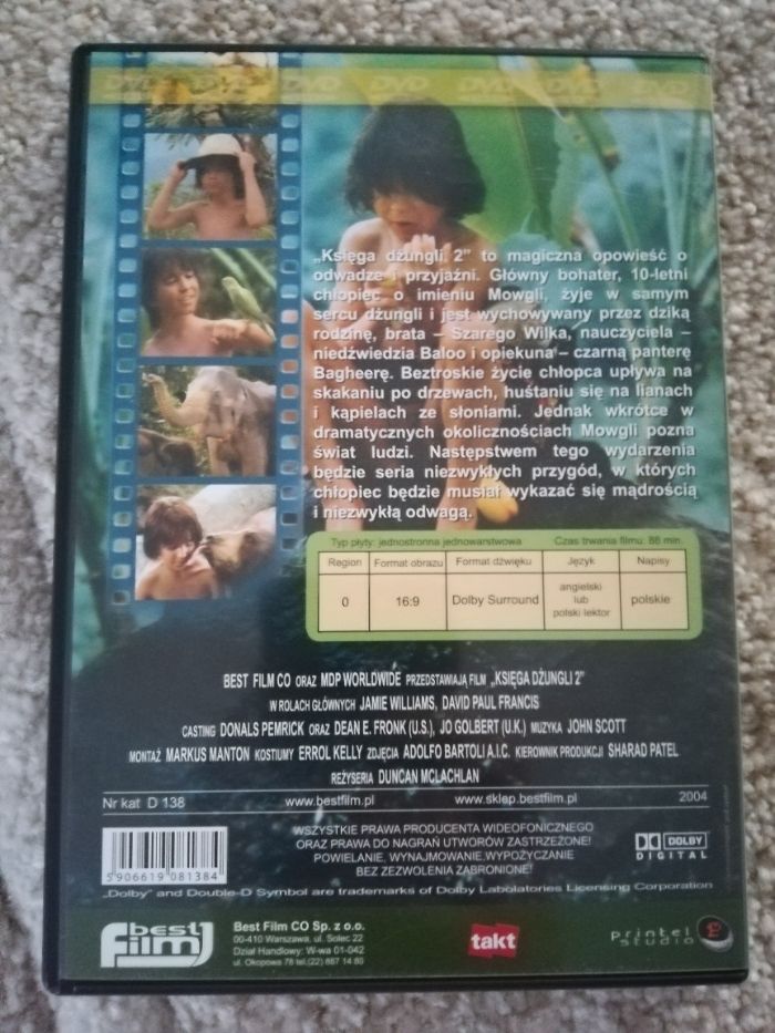 Księga dżungli 2 DVD