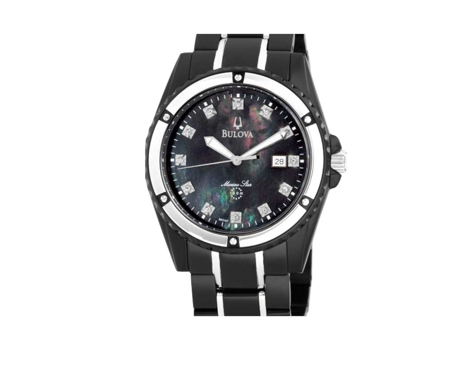 Bulova Marine Star 98D107 !DIAMENTY! masa perłowa! cena reg. 1890 PLN