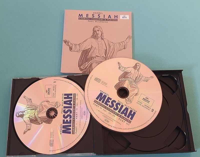 CD Handel Messiah Paul Macreesh wyd. Archiv DG