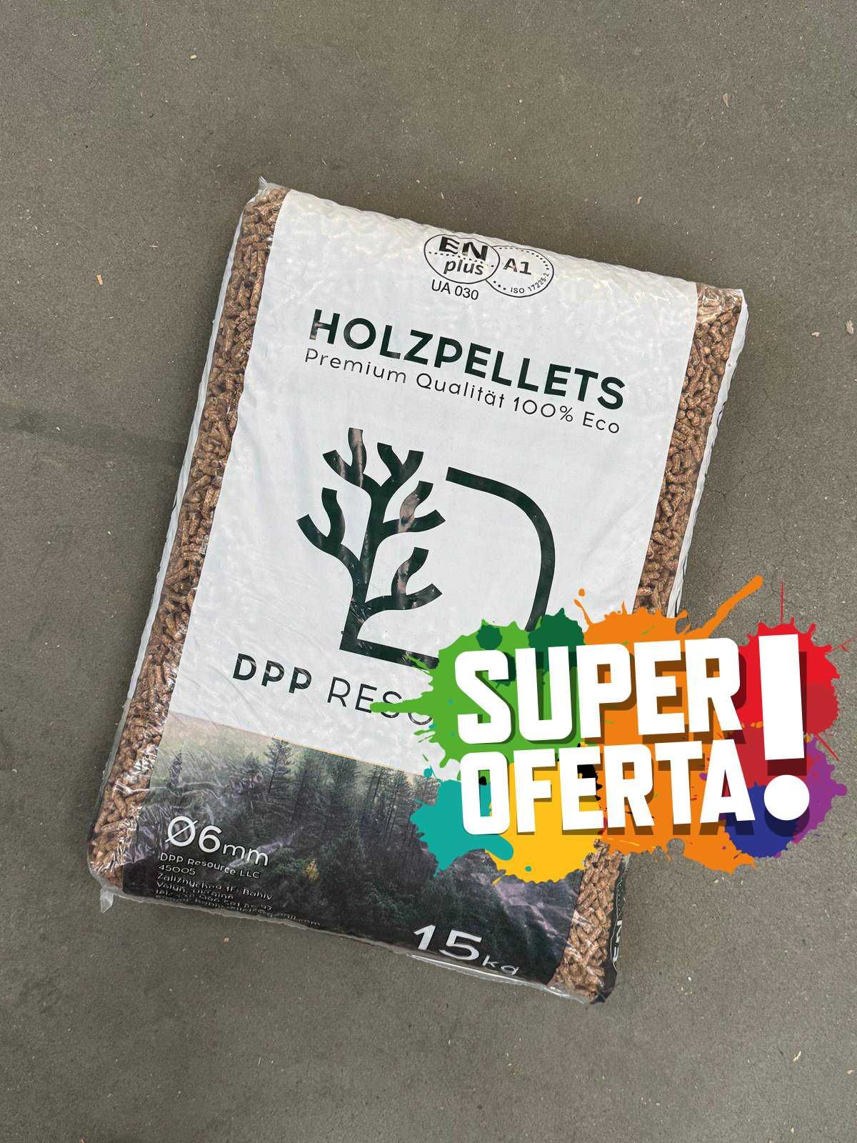 PELLET pelet sosnowy drzewny worki 15kg EN plus A1 dowóz 150 km GRATIS