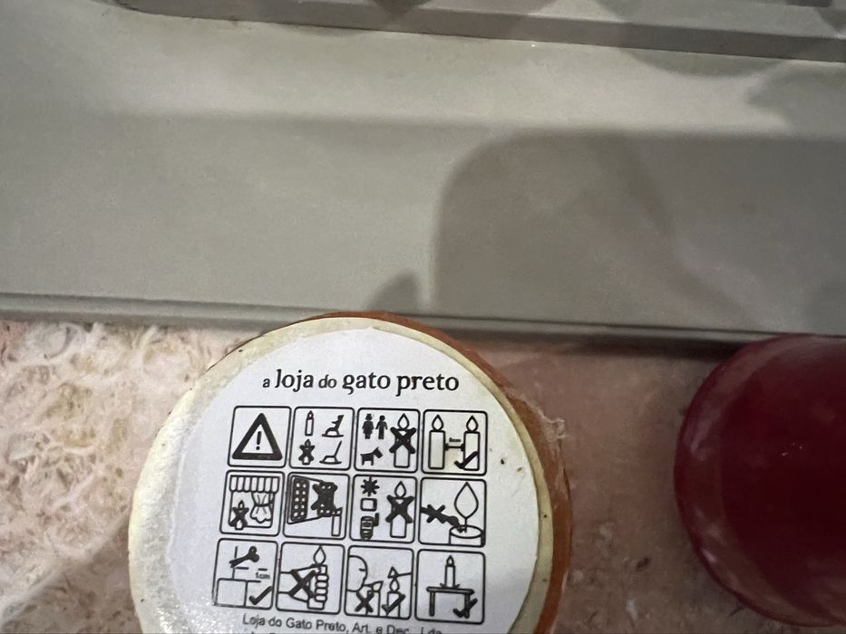 Castiçal com pássaro e com duas velas Loja do Gato Preto