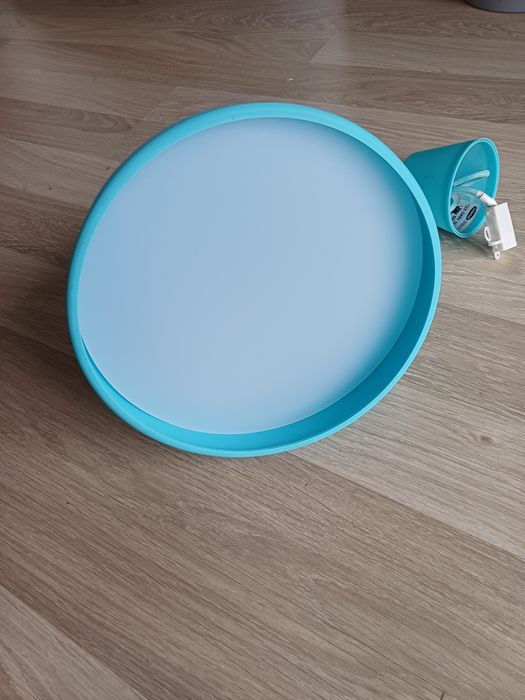 Lampa sufitowa dziecięca młodzieżowa niebieska wisząca dla chłopaka
