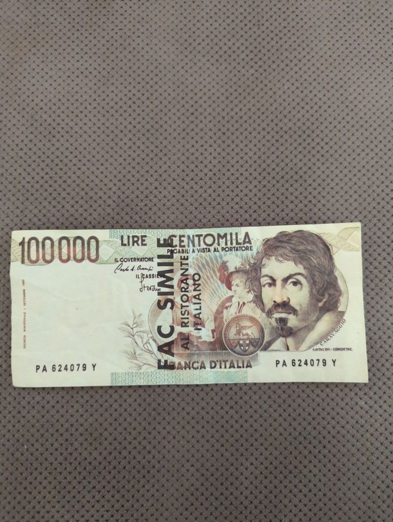 100000 lirów włoskich