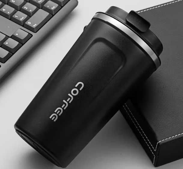 Kubek/termos na kawe w podróż czarny 510 ml