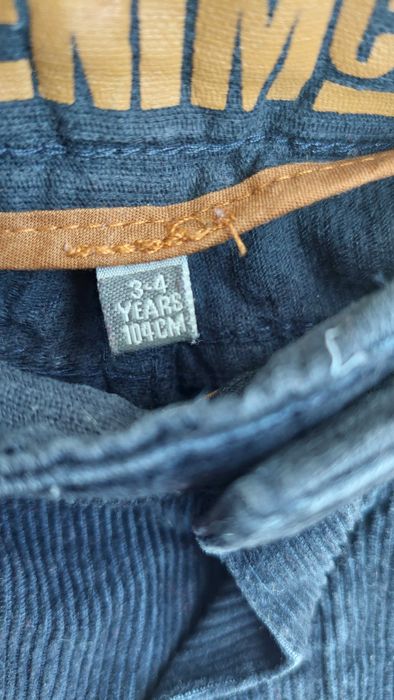 Calça de bombazine menino 3/4 anos