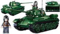Klocki Czołg T-34/85 RUDY 102 Zielony jak LEGO