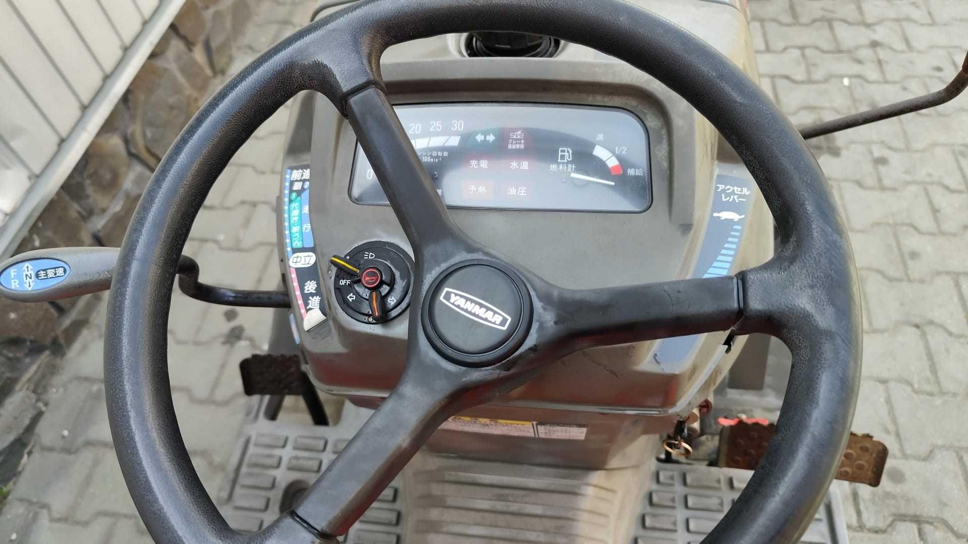 Japoński traktorek Yanmar KE 1 z glebogryzarką 4x4 12 km