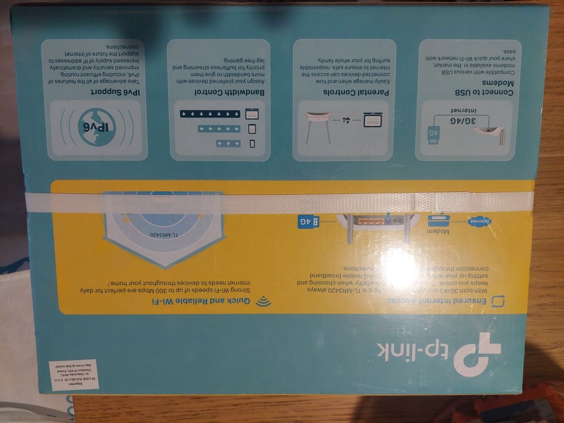 Nowy router TP link mr 3420