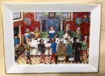 Prato decorativo em Porcelana
