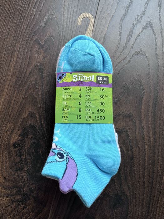 Skarpety stitch Disney pepco zestaw krótkie 35-38