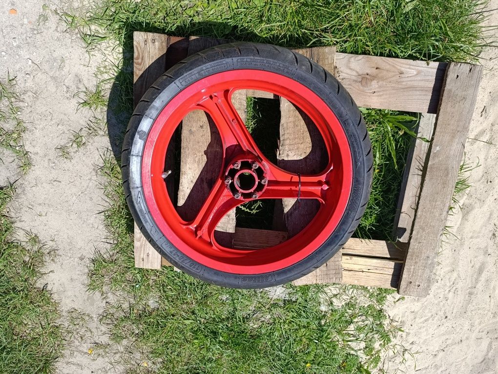 Aprilia RS 125 RS125 koło przód przednie opona felga czerwona czerwone