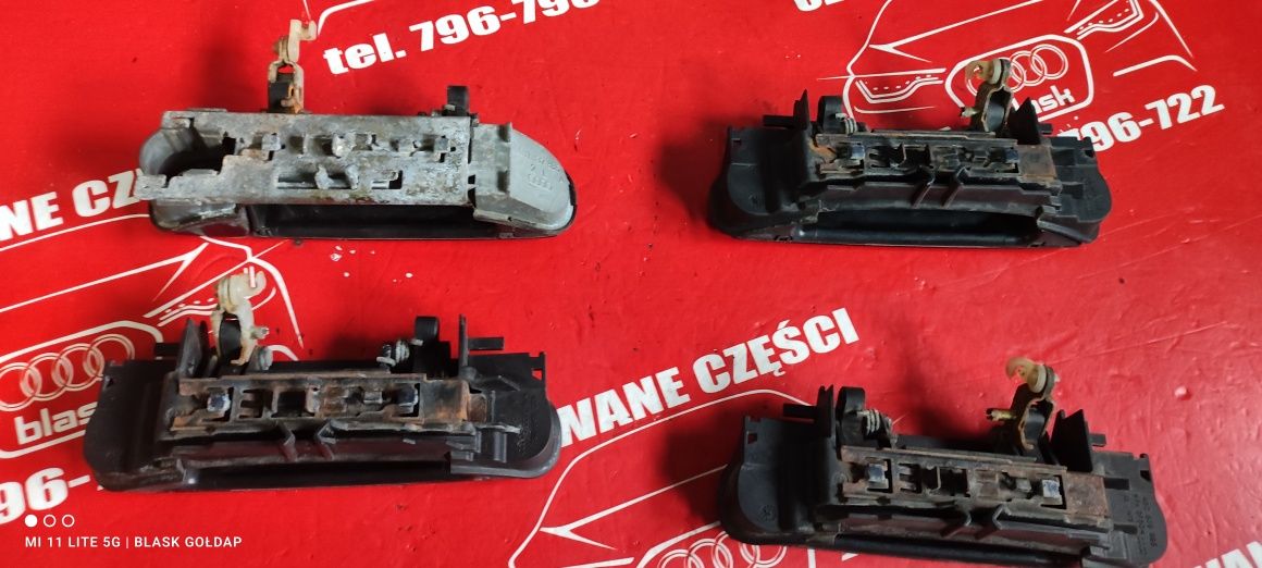 Klamki Zewnętrzne Drzwi LZ5L Komplet Audi A6 S6 Części Blask Gołdap