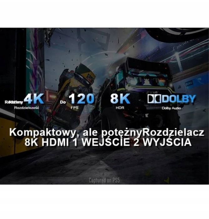 Konwerter HDMI 2.1 rozdzielacz Konwerter DAC EZCOO 4k120Hz