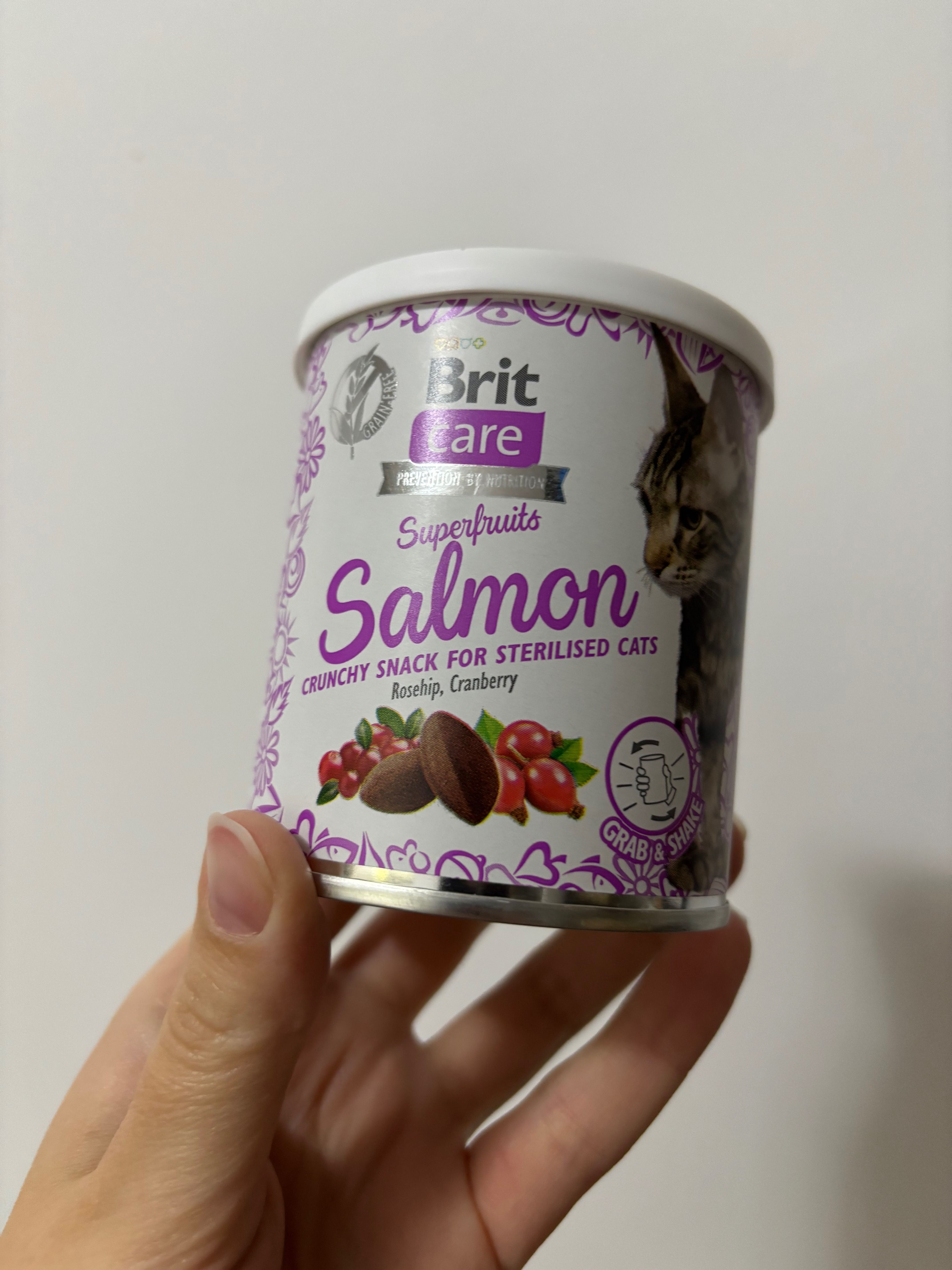 30op brit care superfruits hairball smaczki odklaczanie nagroda