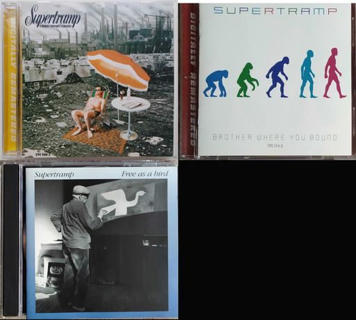 Аудио CD компакт диски фирменные Supertramp: 1975, 1985, 1987