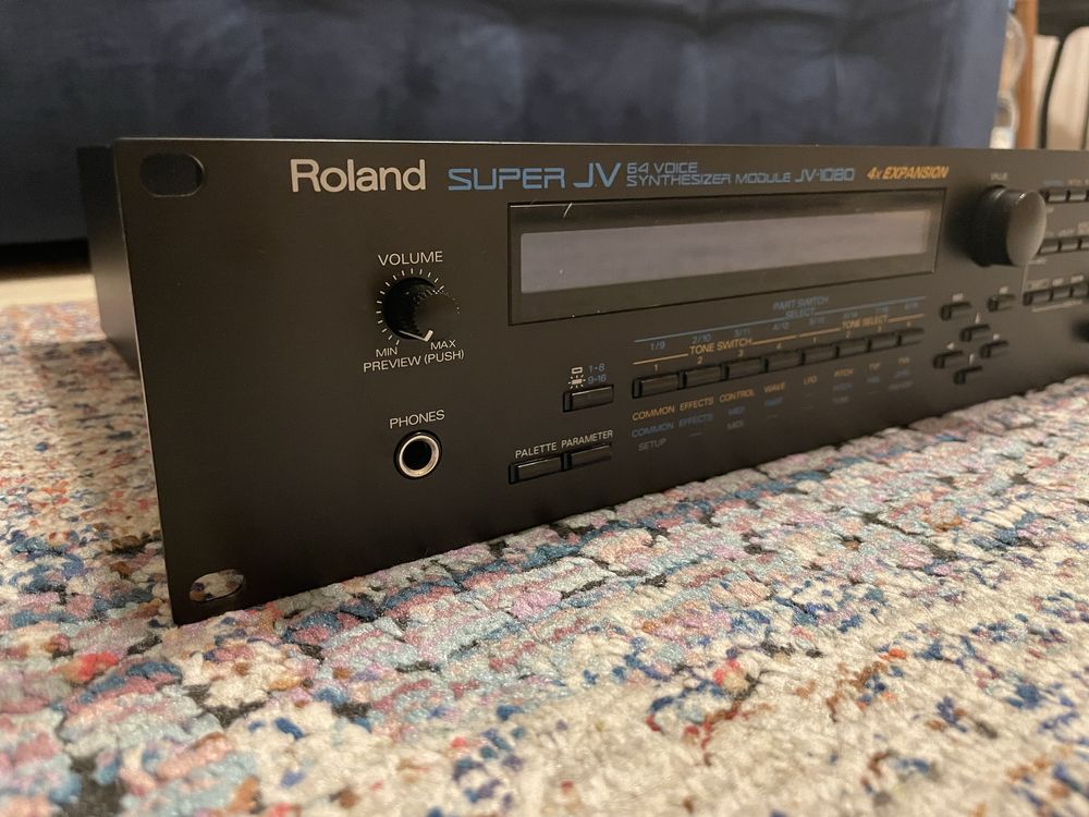 Roland JV-1080 + karty rozszerzeń + interfejs midi