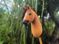 hobby horse mustang kasztanek A4 konik na kiju